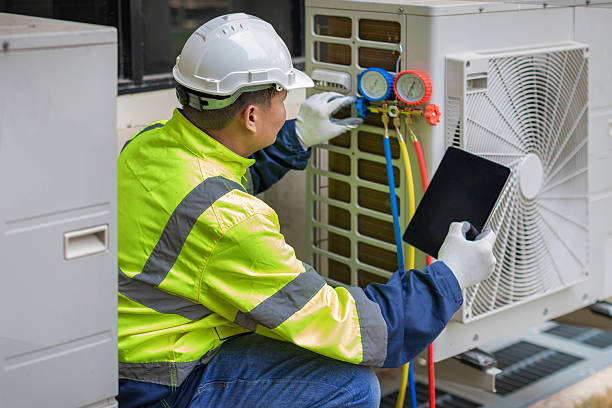 Professional Hvac technician working in Nevada, MO